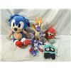 Image 1 : LOT 5 ASSORTED SEGA PLUSH TOYS