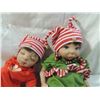 Image 2 : LOT 2 SANTAS LITTLE HELPERS ELF DOLLS