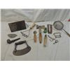 Image 2 : JACKPOT BOX  ANTIQUE TOOLS & KITCHEN UTENCILS