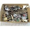 Image 2 : LARGE BOX LOT ASSORED HARDWARE, WHEELS, KNOBS,