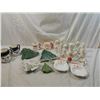 Image 2 : LOT 20 ASSORTED CHRISTMAS PLATES, CUPS, CANDLE HOL