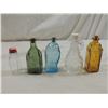 Image 1 : LOT 5 SMALL DECORATIVE COLORED BOTTLES