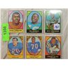 Image 1 : LOT 6 1967 TOPPS FOOTBALL CARDS
