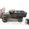 Image 3 : LOT 3 VINTAGE CAST IRON TRUCK, FARM & FLEET BANK,W