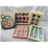 LOT 5 GLASS ORNAMENT SETS