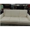 Image 2 : WHITE LEATHER FUTON SOFA