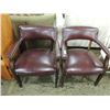 Image 1 : PAIR LEATHER EXECUTIVE OFFICE CHAIRS