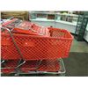 Image 2 : RED PLASTIC SHOPPING CART