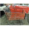 Image 1 : RED METAL SHOPPING CART