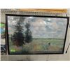 Image 1 : CLAUDE MONET THE POPPY FIELD PRINT FRAMED