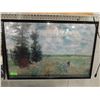 Image 2 : CLAUDE MONET THE POPPY FIELD PRINT FRAMED