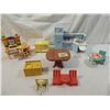 Image 2 : BOX LOT MISC PLASTIC KITCHEN DOLLHOUSE FURNITURE