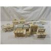 Image 2 : BOX LOT PAINTED DOLLHOUSE FURNITURE