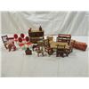 Image 1 : BOX LOT WOODEN DOLLHOUSE FURNITURE