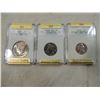Image 2 : LOT 3 GRADED COLLECTOR COINS: 1990P 50C, 2003D 25C