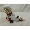 Image 2 : LOT 2 PIG CHEF PAPERTOWEL WINE HOLDER DECORATIVE