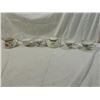 Image 1 : LOT 6 VINTAGE TEACUPS, SUGAR BOWL & CREAMER