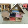 Image 2 : LARGE WOODEN 6 ROOM DOLLHOUSE
