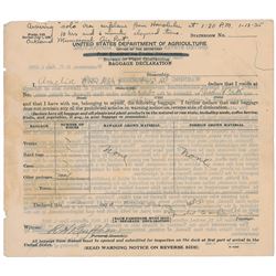 Amelia Earhart Signed Document