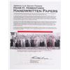 Image 3 : Hans Hosenthien Handwritten Papers
