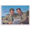 Image 1 : Yuri Gagarin and Gherman Titov Signed Postcard Photograph