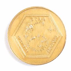 Gemini 6 Flown Fliteline Gold-plated Medallion