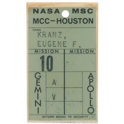 Gemini 10: Gene Kranz’s Operations Badge