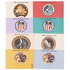 Image 1 : Collection of Eight Apollo 12–17 Launch Badge Inserts