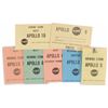 Image 1 : Collection of Seven Early Apollo Viewing Area Badges and Inserts