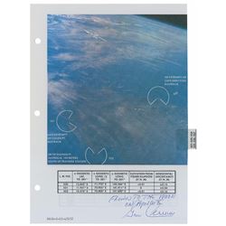 Gene Cernan’s Apollo 10 Flown Earth Photo Map