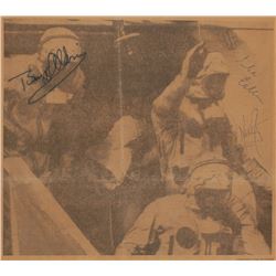 Apollo 11 Signed Newspaper