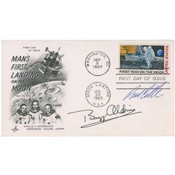 Buzz Aldrin and Paul Calle Signed FDC