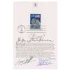 Image 1 : Apollo 11 Anniversary Signed Program: Young, Duke, Stafford, and Roosa