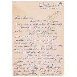 Jack Swigert Autograph Letter Signed