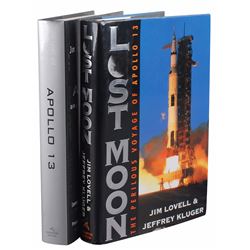 Jim Lovell Set of Two Signed Books
