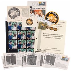 Collection of Fourteen Apollo 13 Items