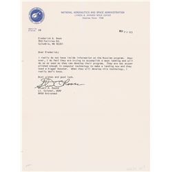 Stuart Roosa Typed Letter Signed