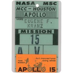 Gene Kranz’s Apollo 15 Operations Badge