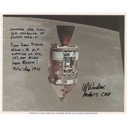 Al Worden Pair of Signed Photographs