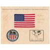 Image 1 : Guenter Wendt’s Apollo 16 Flown Flag