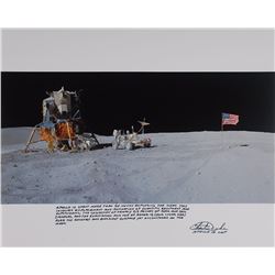 Charlie Duke Oversized Signed Photograph