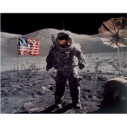 Gene Cernan Oversized Signed Photograph