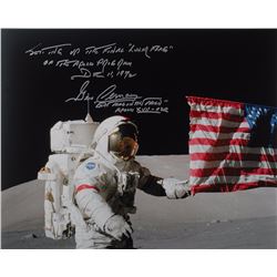 Gene Cernan Oversized Signed Photograph