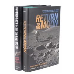 Gene Cernan and Harrison Schmitt Set of Two Signed Books