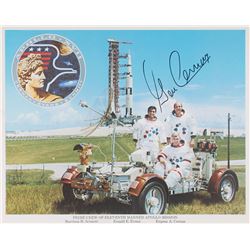 Gene Cernan Signed Photograph and Book