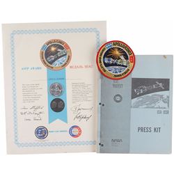 Apollo-Soyuz Press Kit, Patch, and Award