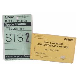 STS-2: Deke Slayton’s Pair of Badges