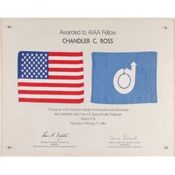 STS-41-B Flown Emblem Display