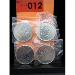 4 x 2013 1 oz. Canada Maple Leaf Coins