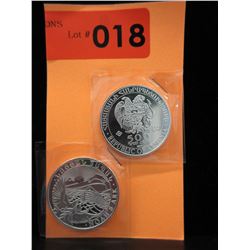 2 x 2015 500 Dram Armenian Mint Coins